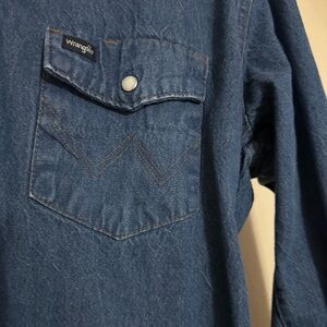 Wrangler Men's Classic Denim Pearl Snap